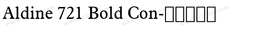 Aldine 721 Bold Con字体转换